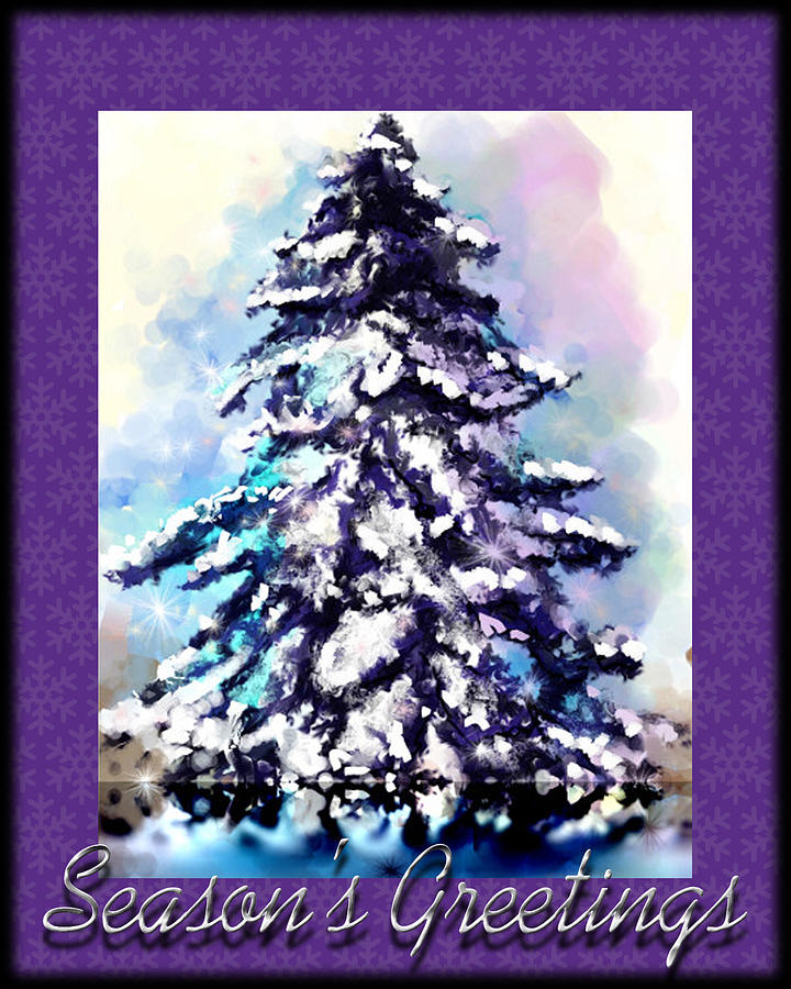 Christmas Tree Painting by Susan Kinney