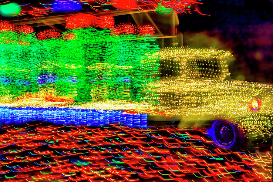 Christmas Truck Abstract Photograph by Garry Gay