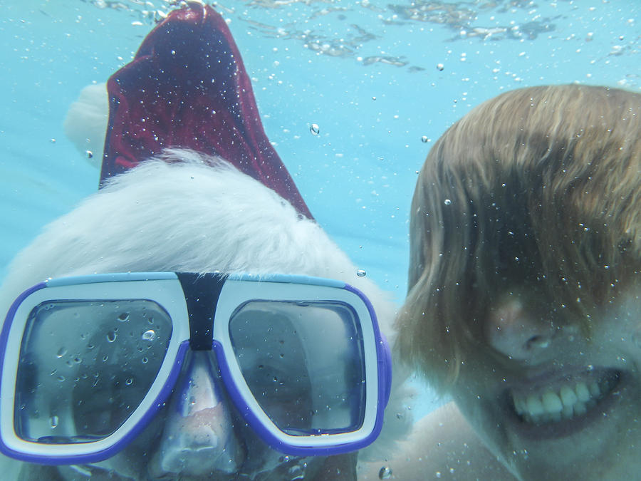 Christmas underwater Photograph by Karen Foley