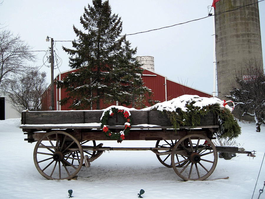 Christmas Wagon Photograph by Monica Ellen Smith - Fine Art America