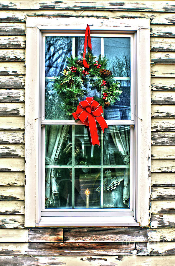 Christmas Window Photograph by Sandy Moulder