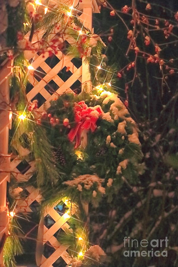Christmas Wreath Photograph by Elizabeth Dow