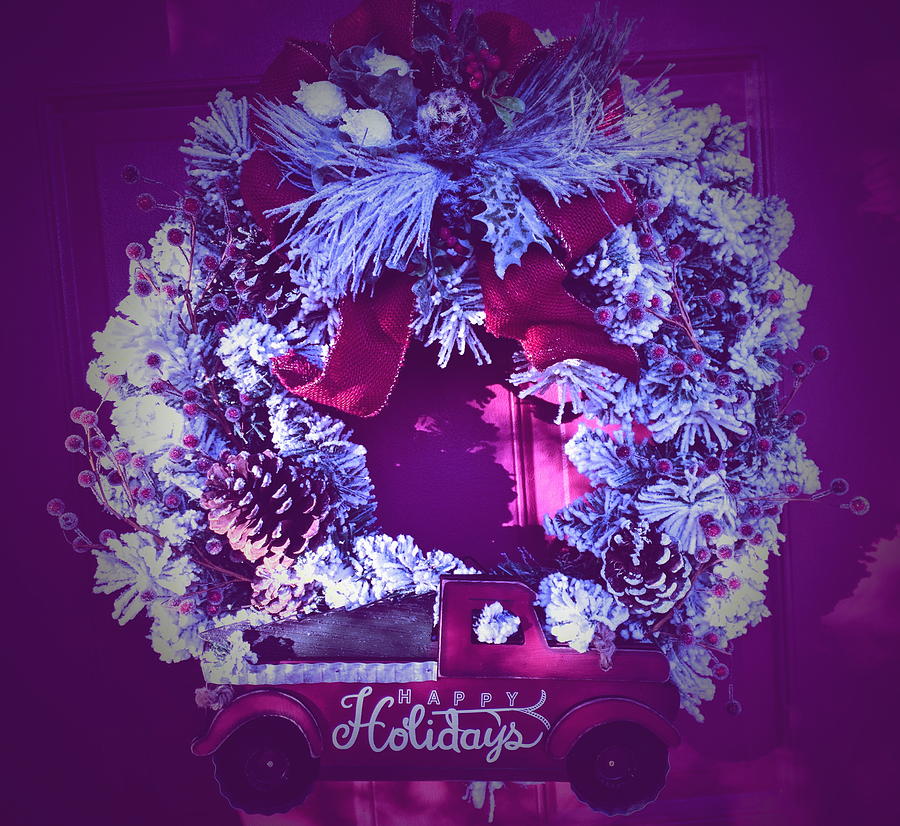 Christmas Photograph - Christmas Wreath by Paul Kercher