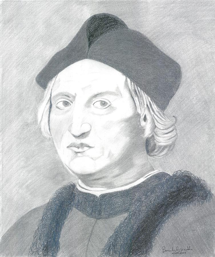 Christopher Columbus Drawing by Bernardo Capicotto