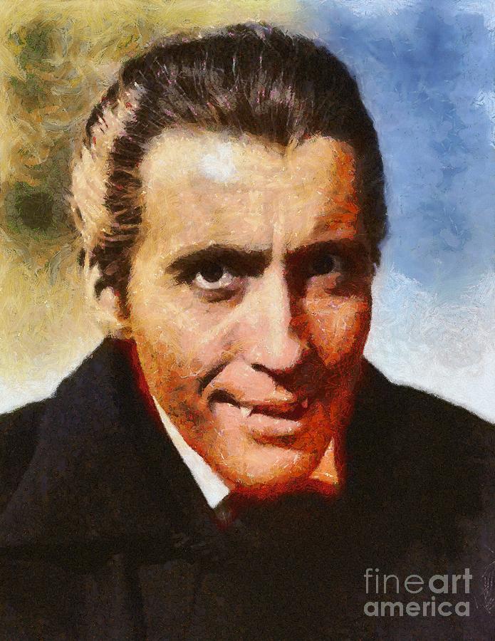 Christopher Lee As Dracula Painting