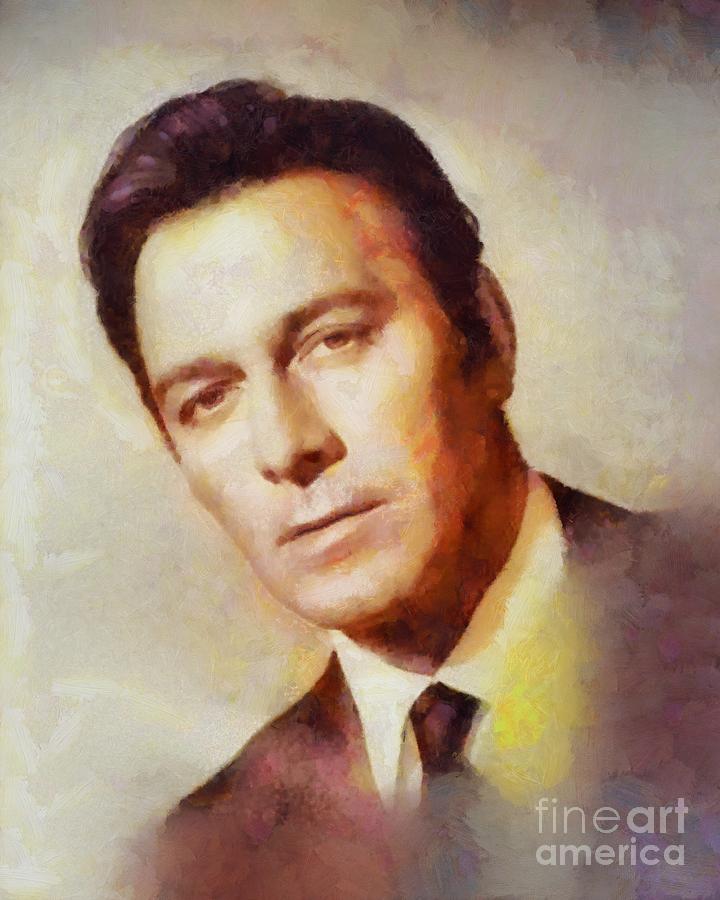 Hollywood Painting - Christopher Plummer, Vintage Hollywood Actor by Esoterica Art Agency