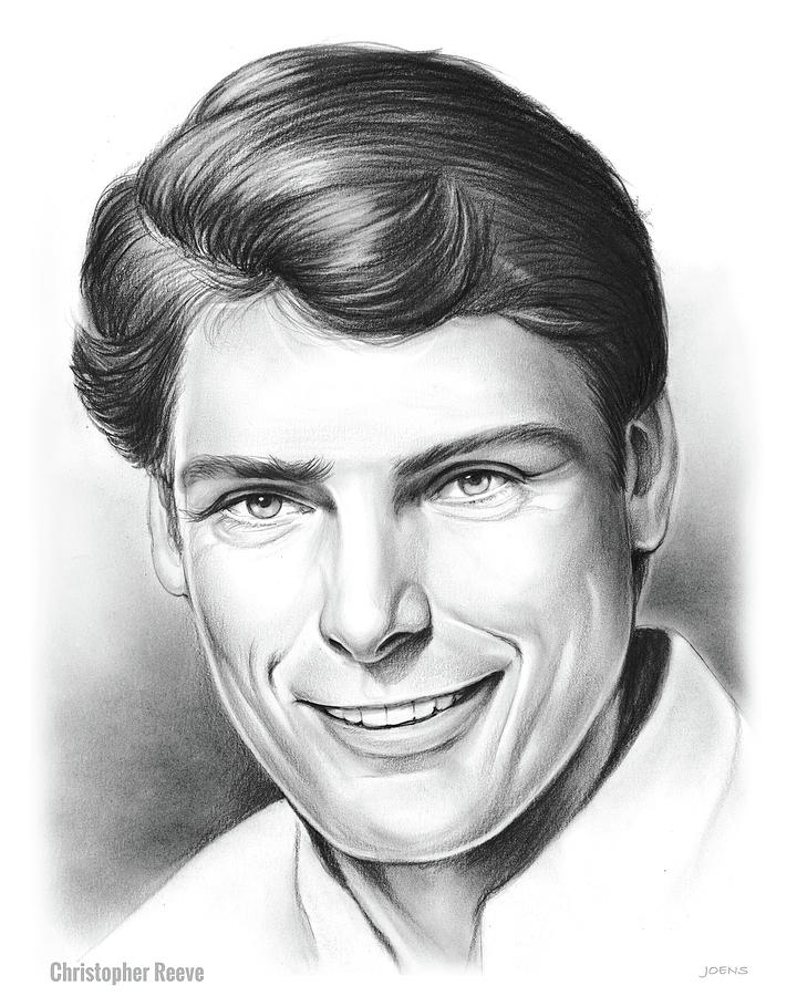 Christopher Reeve Drawing - Christopher Reeve by Greg Joens