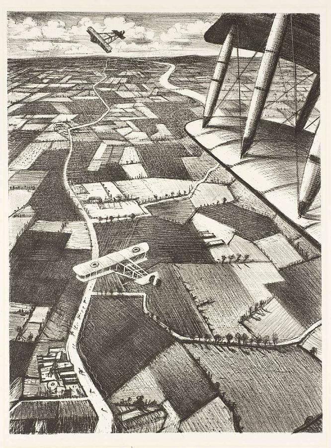 Christopher Richard Wynne Nevinson 1889-1946, In The Air 1917 Painting