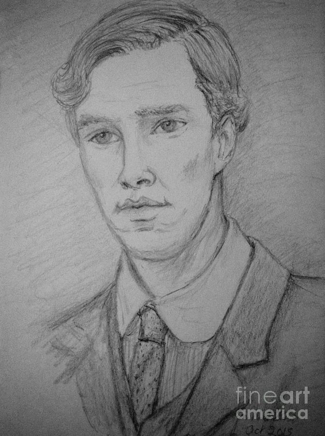 Christopher Tietjens Drawing by Joan-Violet Stretch