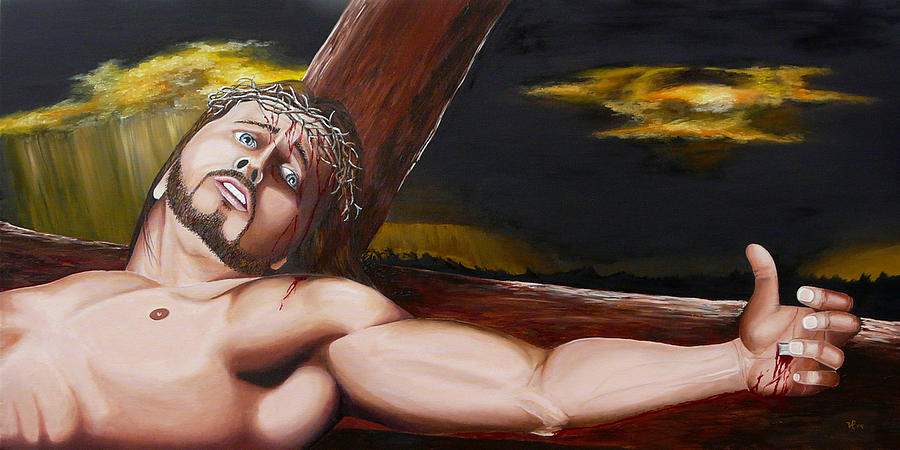 Christs Anguish Painting by Vic Ritchey