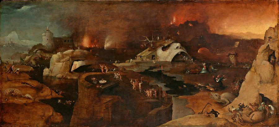 Christs Descent into Hell Painting by Follower of Hieronymus Bosch