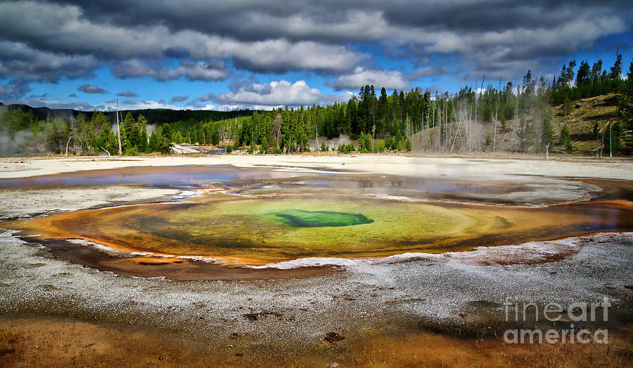 Chromatic Pool in Yellowstone Photograph by Bruce Block