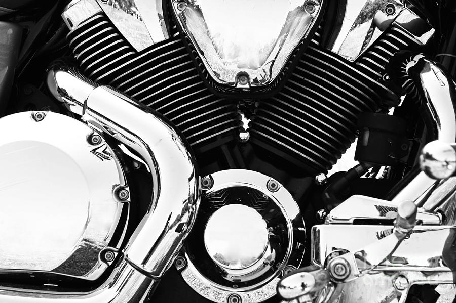 Chrome Motorcycle Engine Photograph by Dimitar Hristov