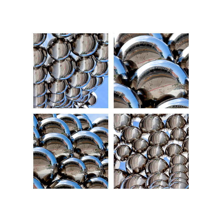 Ball Photograph - Chrome Spheres by Art Block Collections