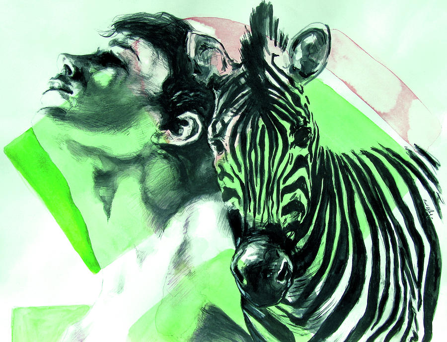 Chronickles of Zebra Boy   Painting by Rene Capone
