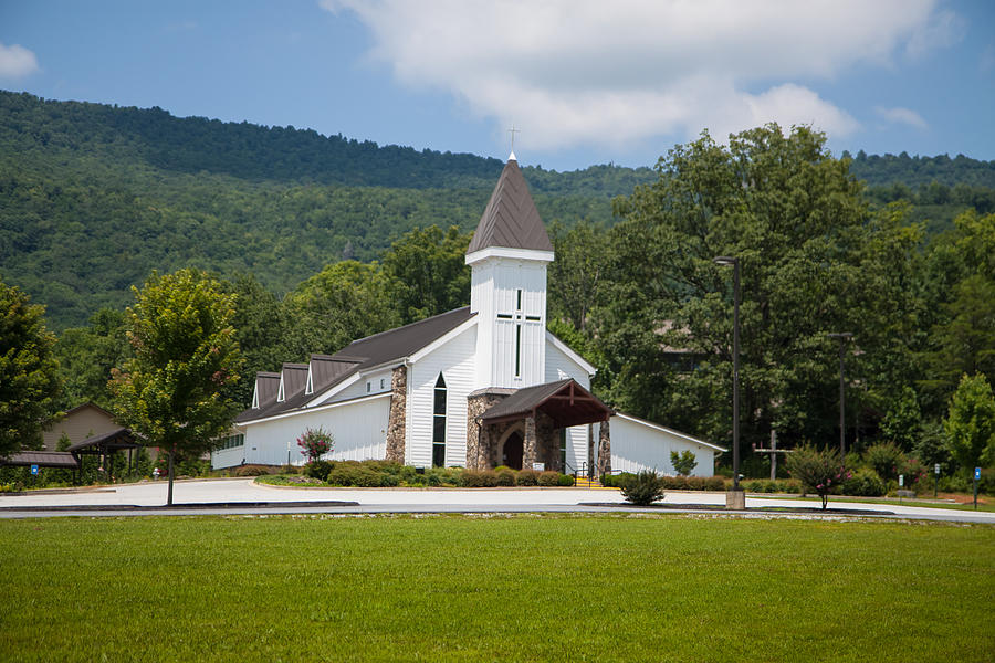 Tree Photograph - Chruch in the mountains by Seth Solesbee