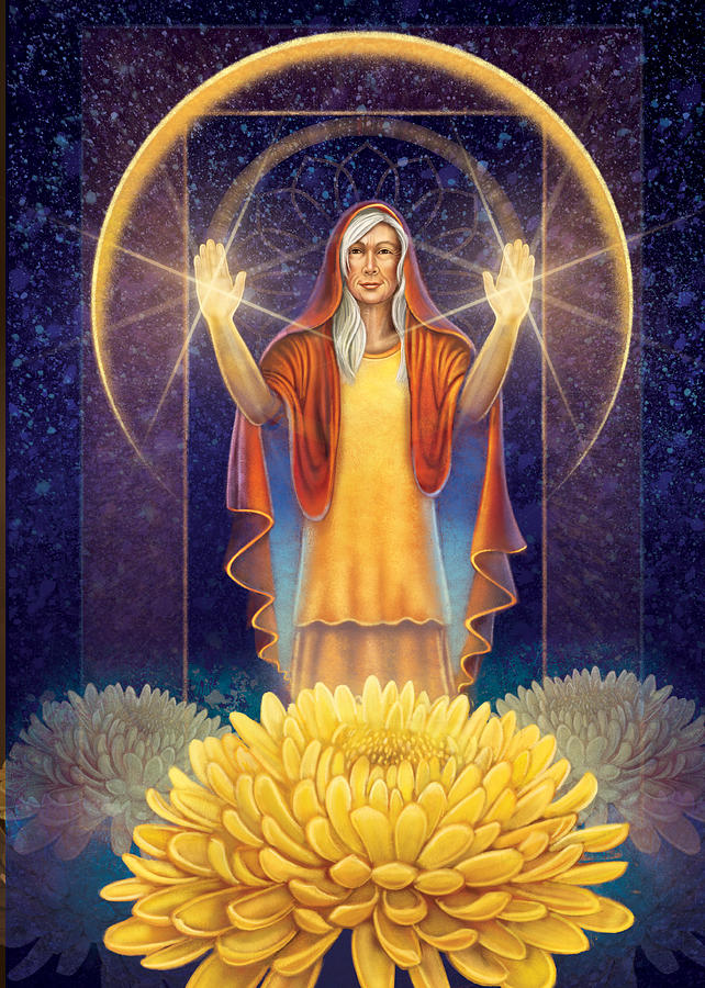 Chrysanthemum - Light in the Darkness by Anne Wertheim Chrysanthemum - Light in the Darkness by Anne Wertheim