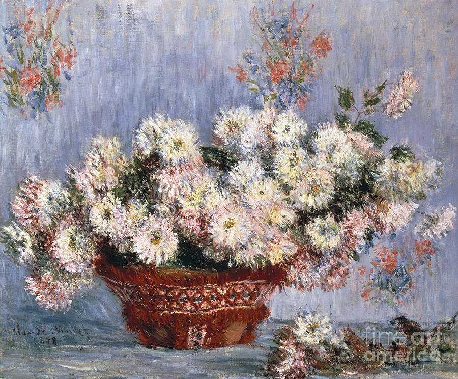 Chrysanthemums, 1878  Painting by Claude Monet