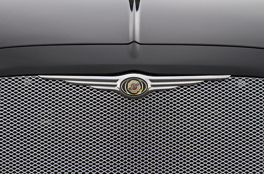 Car Photograph - Chrysler 300 Logo and Grill by James BO Insogna
