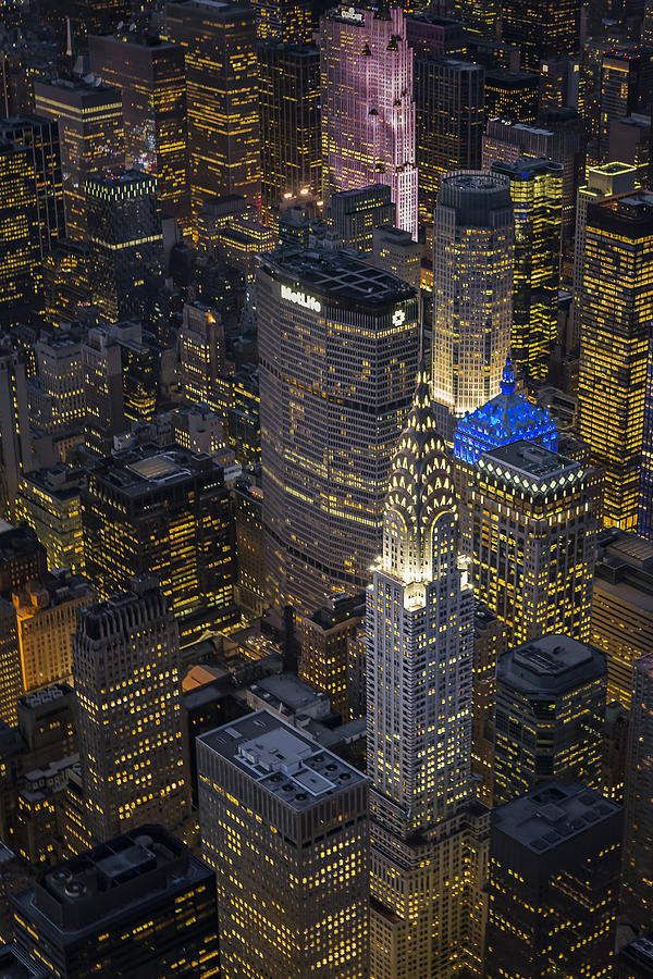 Chrysler Building Photograph - Chrysler Building Aerial View by Susan Candelario