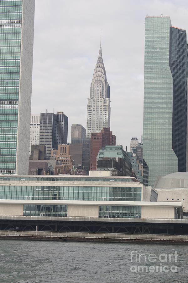 Chrysler Building As Seen From The East River Photograph by John Telfer