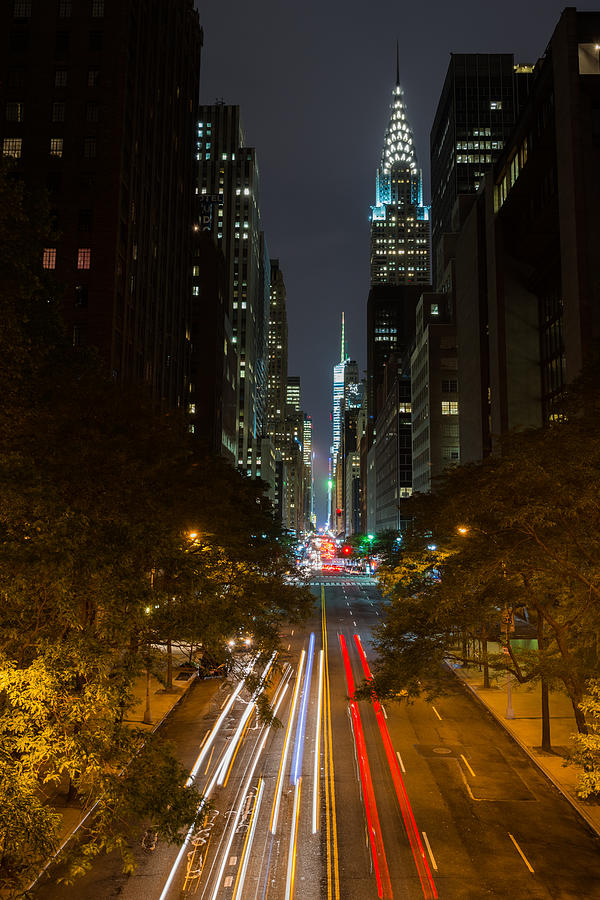 Chrysler Building at Night Photograph by Chris McKenna