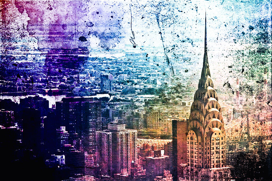 New York City Photograph - Chrysler Building - Colorful - New York City by Vivienne Gucwa