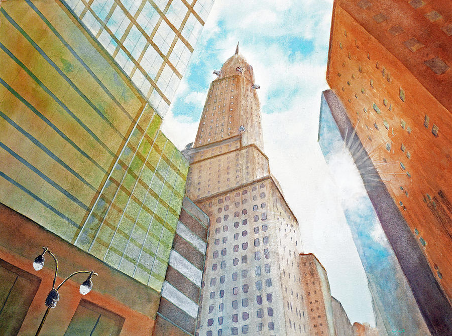 Chrysler Building Painting by Ken Figurski