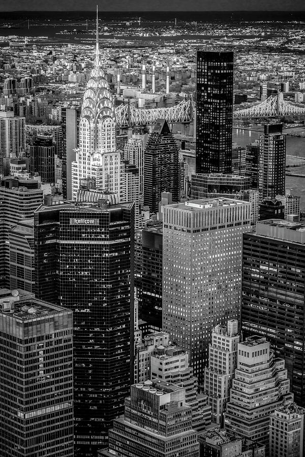 Chrysler Building NYC BW Photograph by Susan Candelario