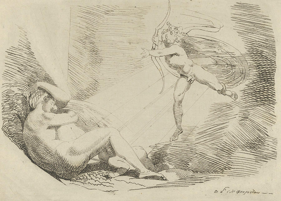 Chrysogone Conceives, in a Ray of Sunshine, Amoretta and Belphoebe  Relief by Henry Fuseli