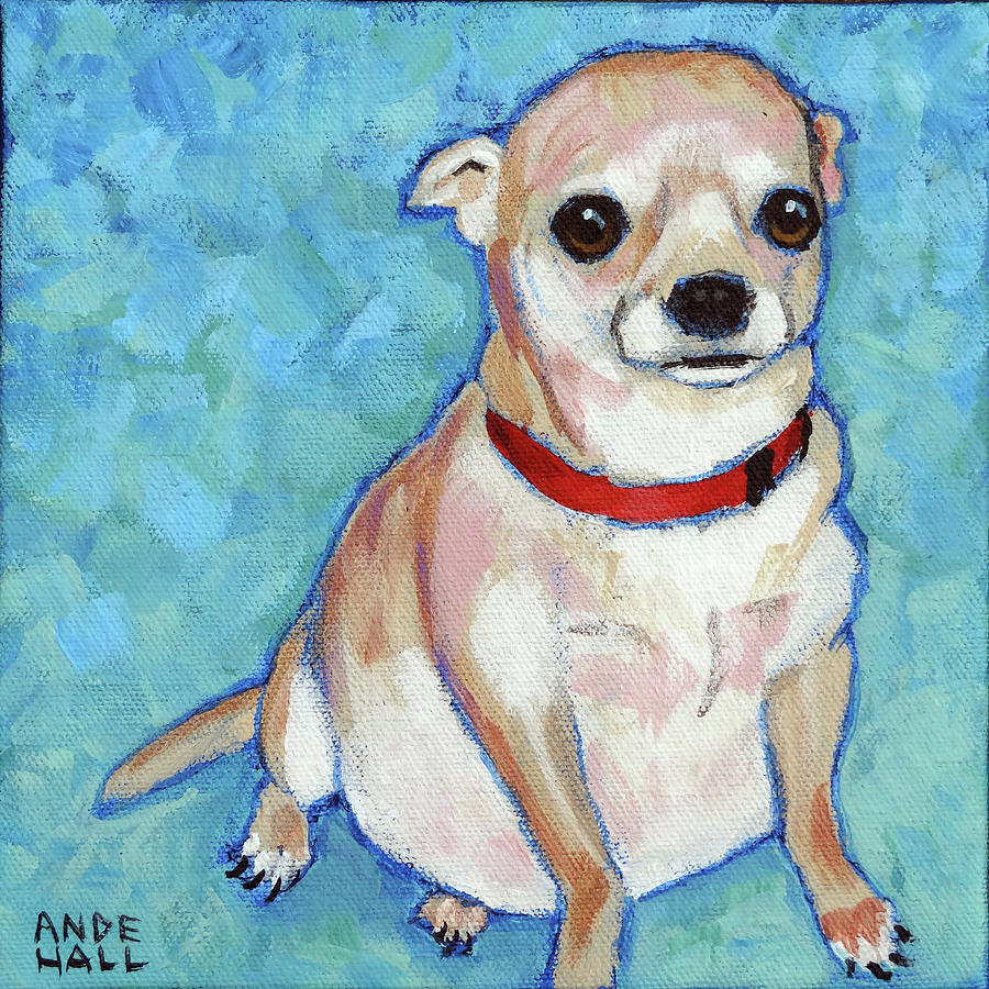 Chubby Chihuahua Painting by Ande Hall