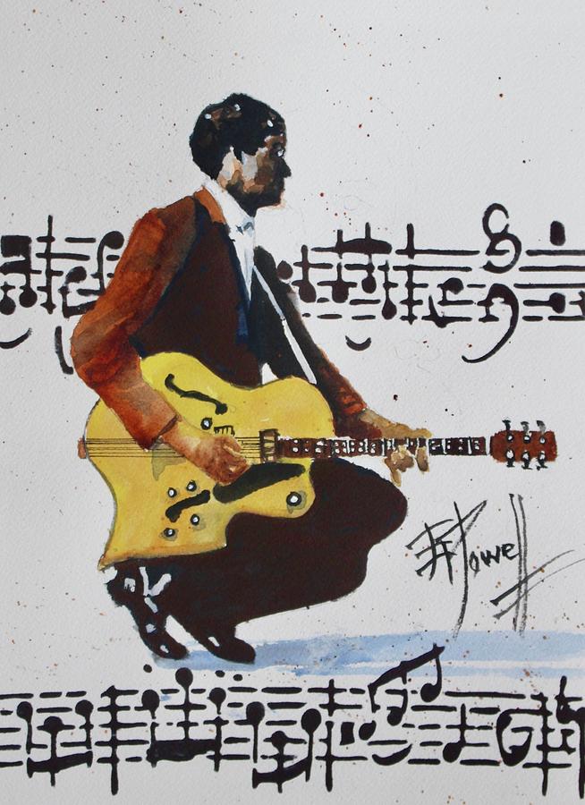 Portrait Painting - Chuck Berry by George Powell