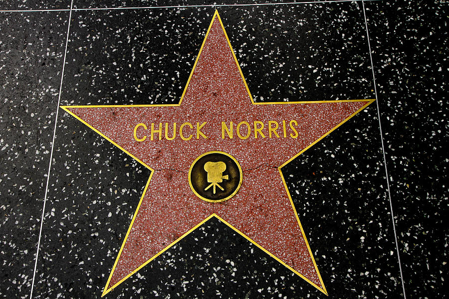Chuck Norris Star Photograph by Robert Hebert