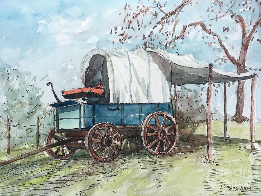 Chuck Wagon Painting by Gretchen Allen