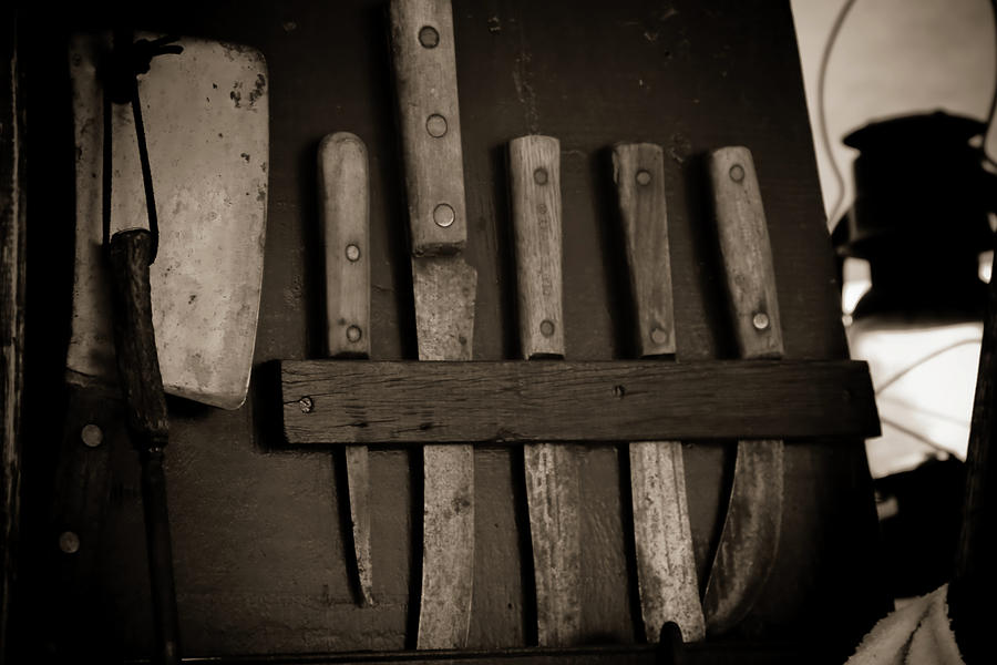 Chuck Wagon Knives Photograph by Toni Hopper