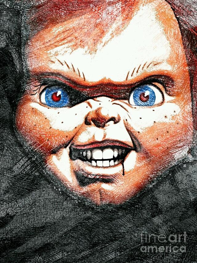 chucky drawing full body