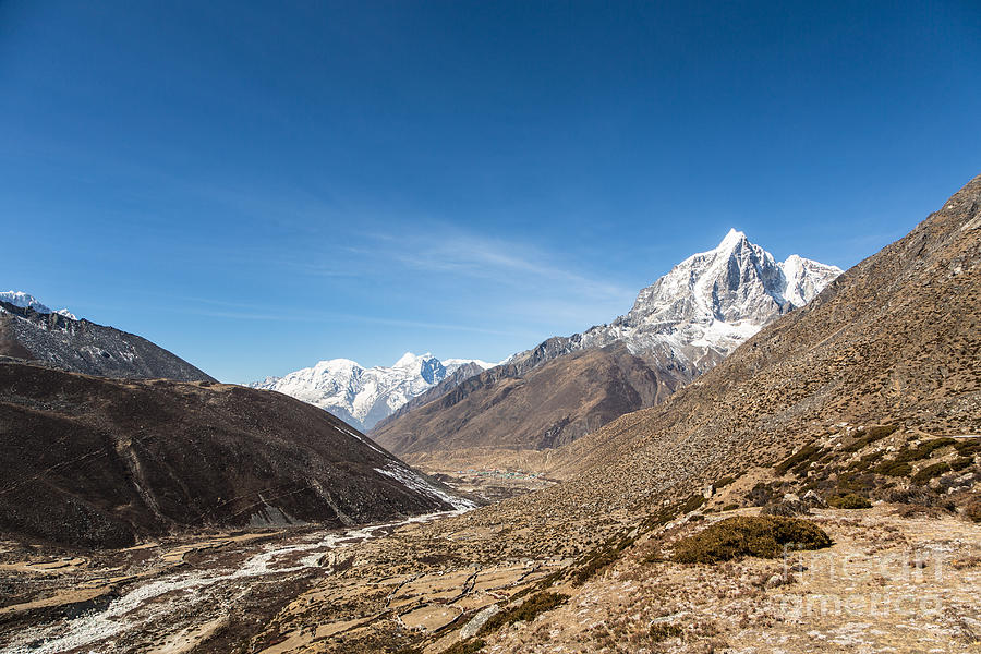 Chukung valley and the Taboche Peak in Nepal Photograph by Didier Marti