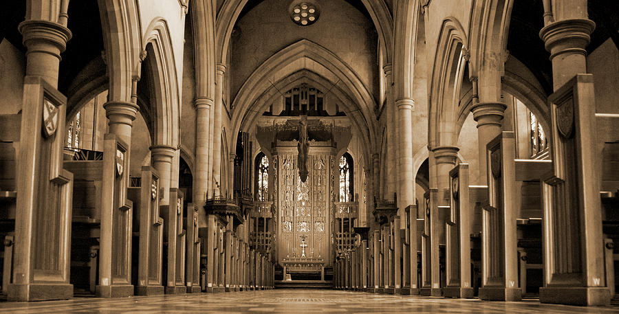 Church Aisle Photograph by Andrew Dickman