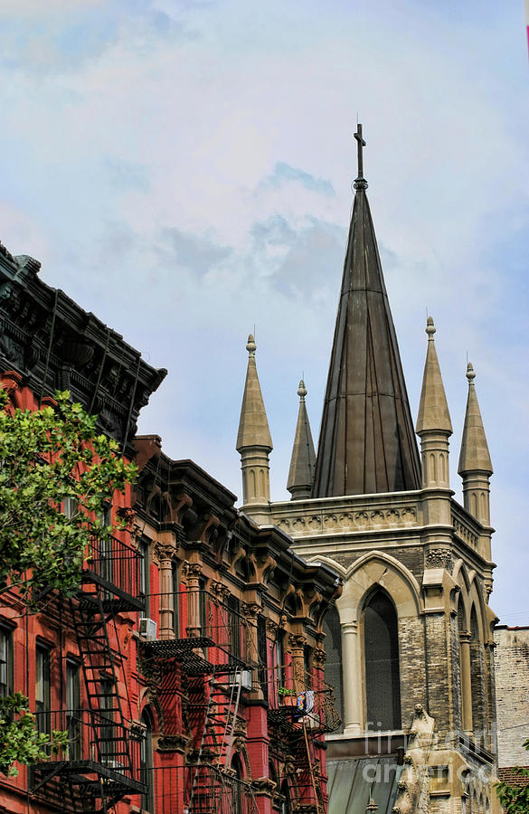 Church Architecture Older NYC  Photograph by Chuck Kuhn