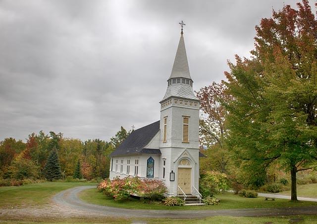 Church at Autumn Photograph by Patricia Dennis