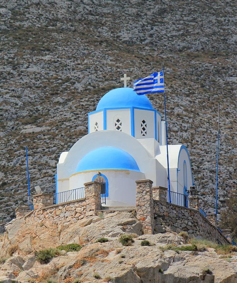 Church at Kamari, Santorini, Greece Photograph by Elenarts - Elena Duvernay photo