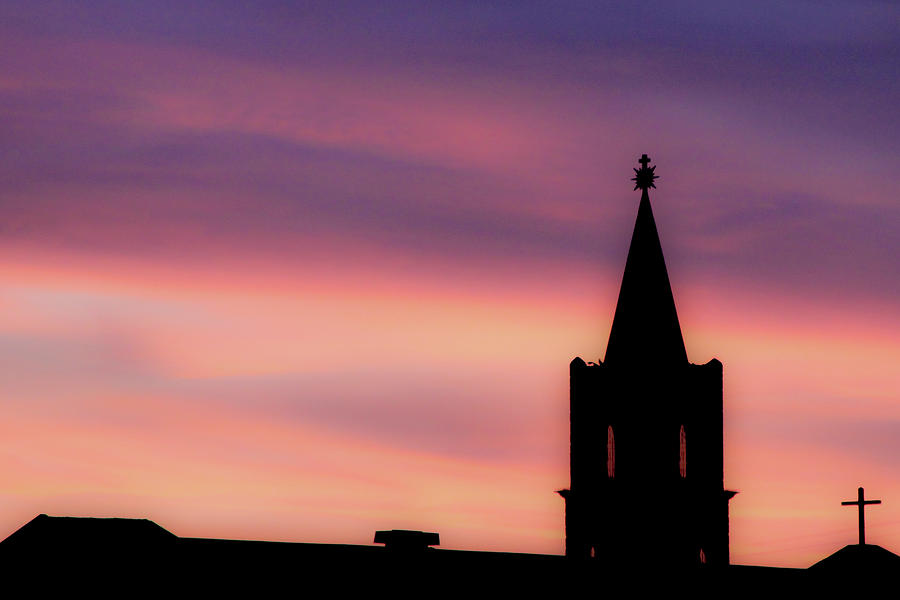 Church at Sunrise Photograph by SR Green