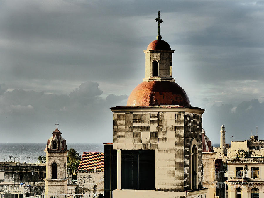 Church Bell Tower, Old Havana Photograph by Maxine Kamin