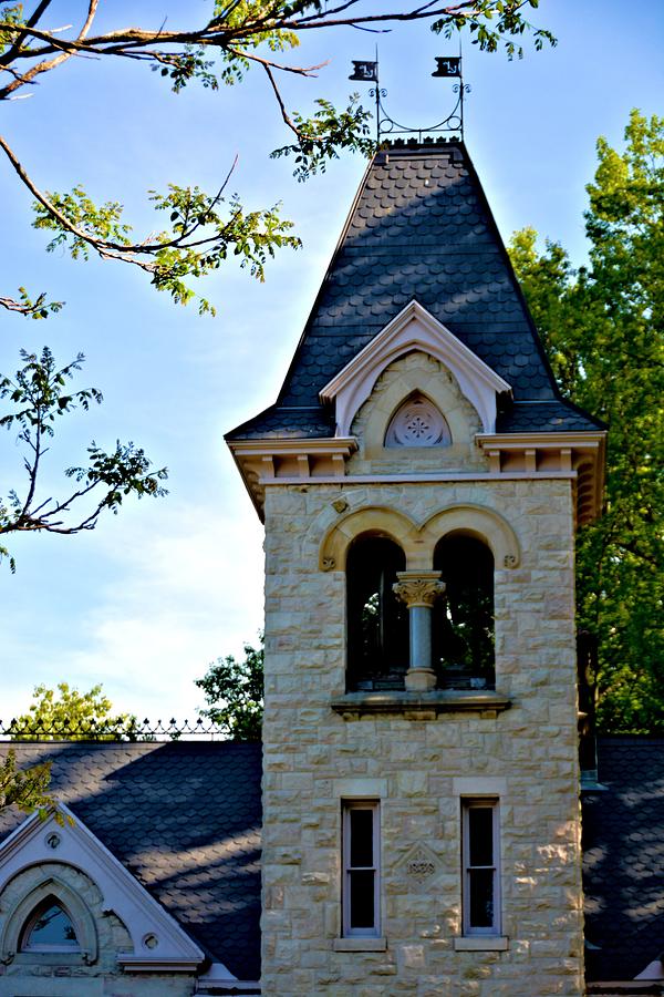 Architecture Photograph - Church Bell Tower by Nancy Jenkins