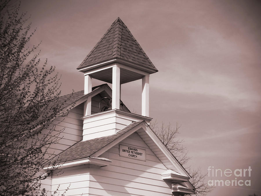 Church Digital Art - Church Bell Tower by Sharon Weiss