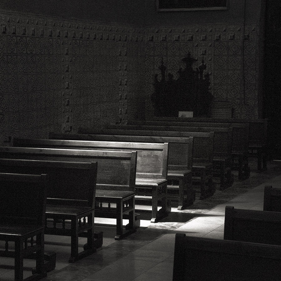Churches Photograph - Church Bench Real Colegio Seminario del Corpus Christi by For Ninety One Days