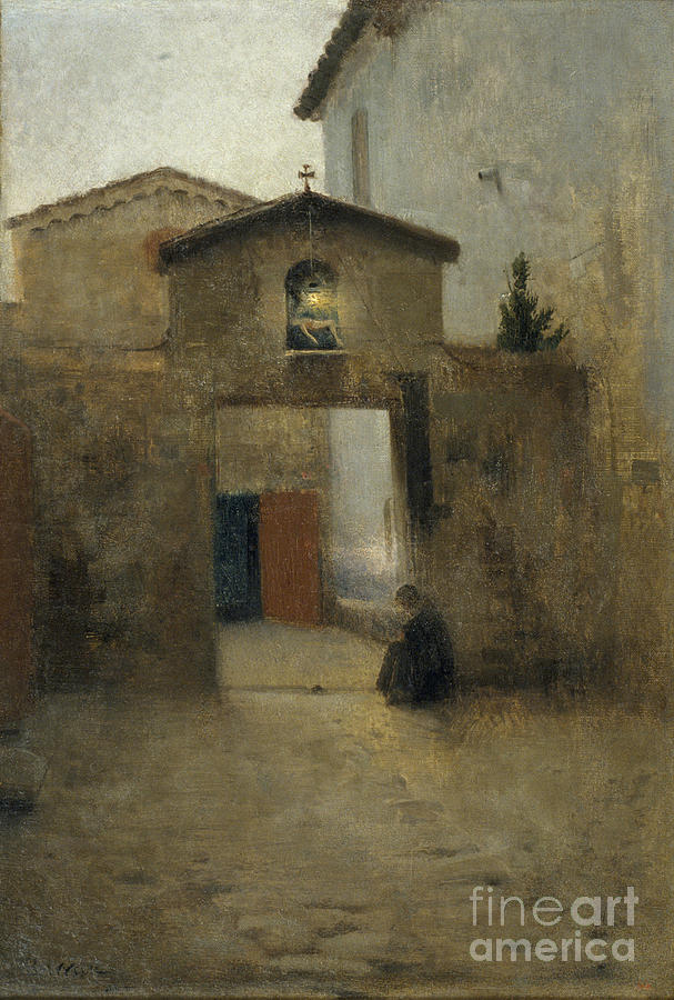 Church entrance Painting by Celestial Images