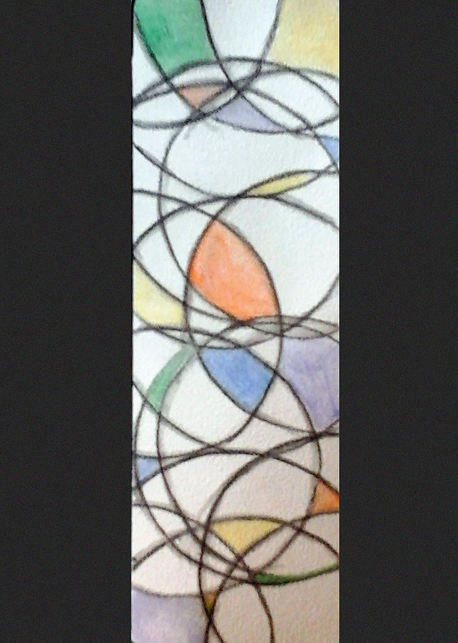 Church Glass Painting by Loretta Nash