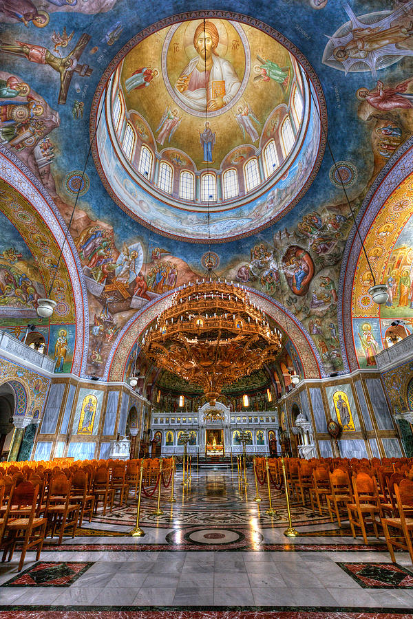 Greek Photograph - church II by Milan Gonda