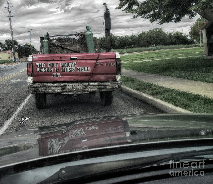 Trucks Photograph - Church in a Truck - Rural America by Steven Digman Trucks Photograph - Church in a Truck - Rural America by Steven Digman